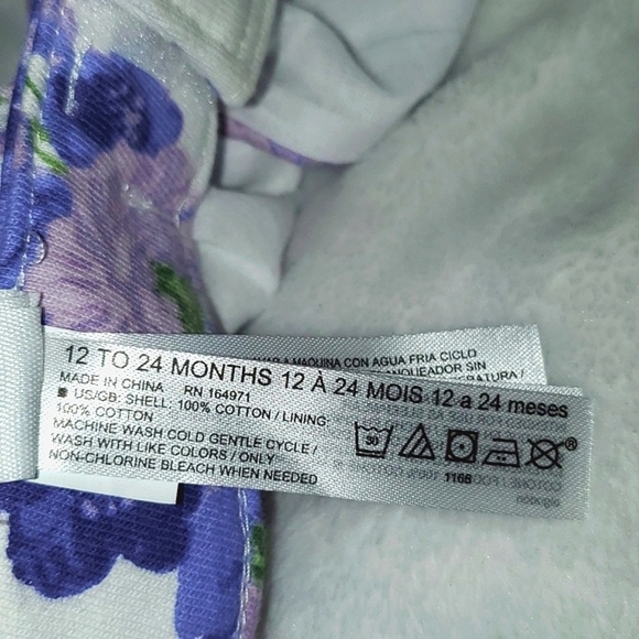 Janie & Jack Floral Visor Size 12-24 months - Picture 4 of 10